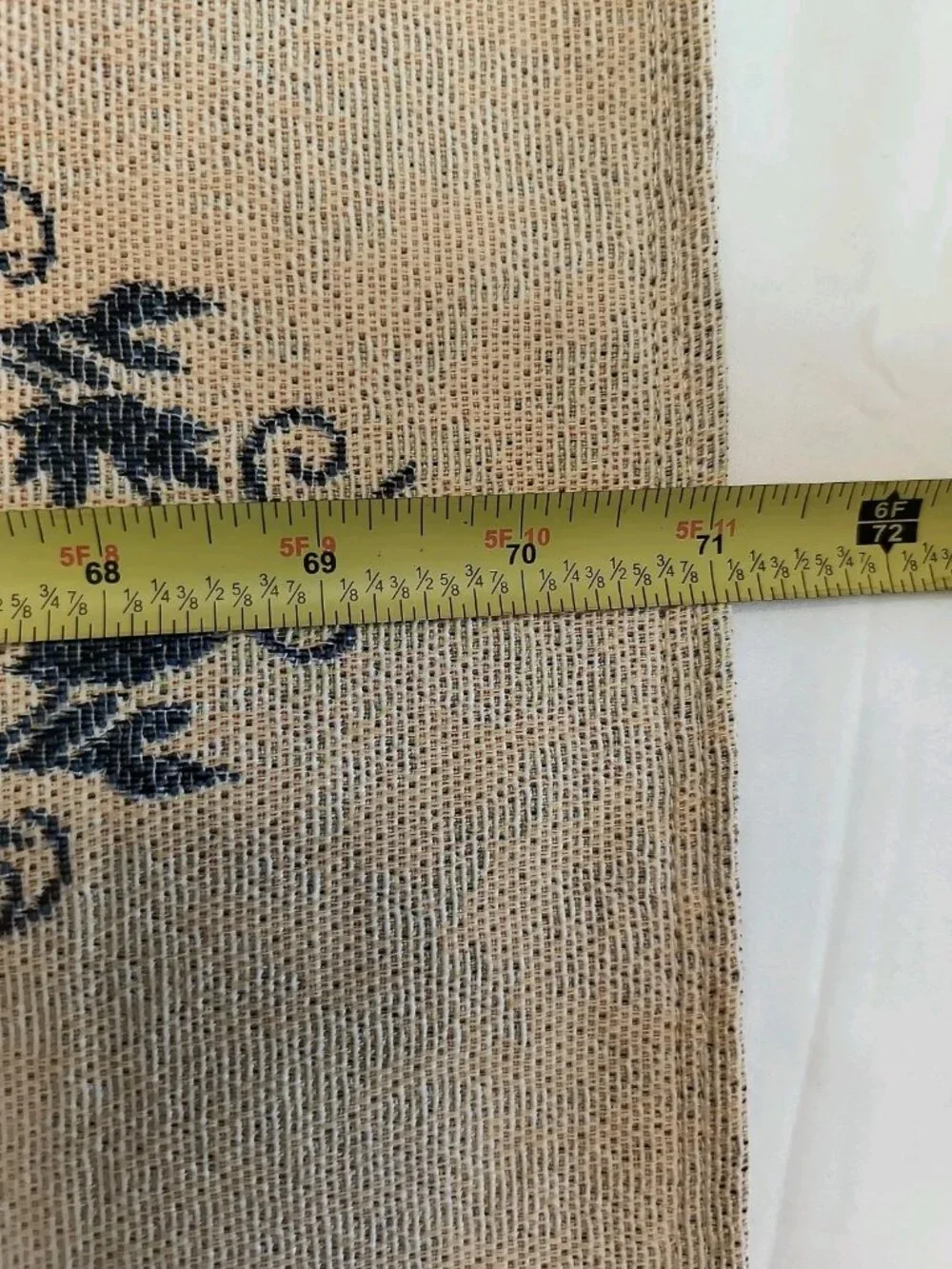 Toile de Jouy Tapestry Table Runner 71x12 French Country Vintage Styles Bicolor